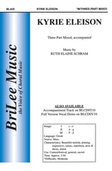 Kyrie Eleison Three-Part Mixed choral sheet music cover